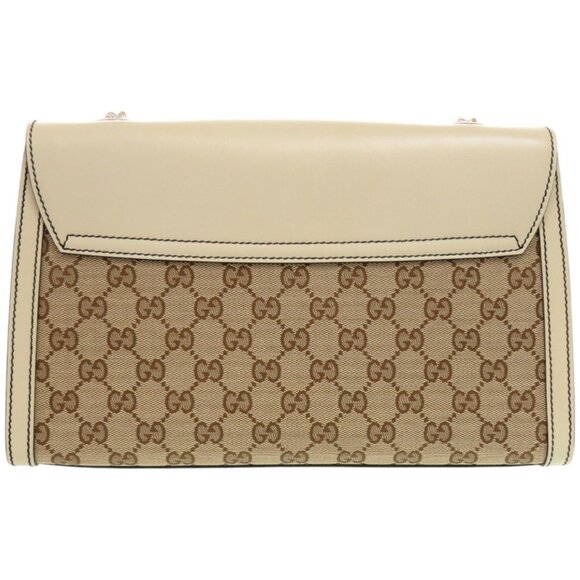 GUCCI Authentic Cream Leather Horsebit Shoulder Bag - Picture 2 of 8